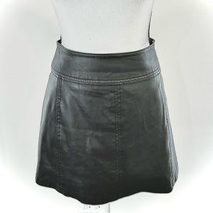 Free people artificial leather skirt size 2